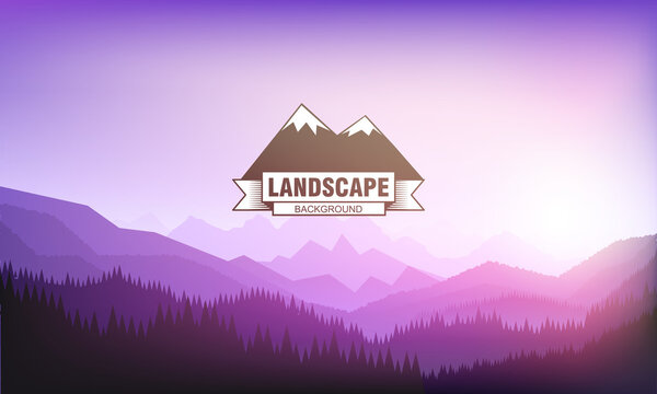 Landscape mountain background