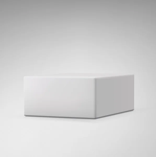 Beyaz kutu mockup — Stok Vektör