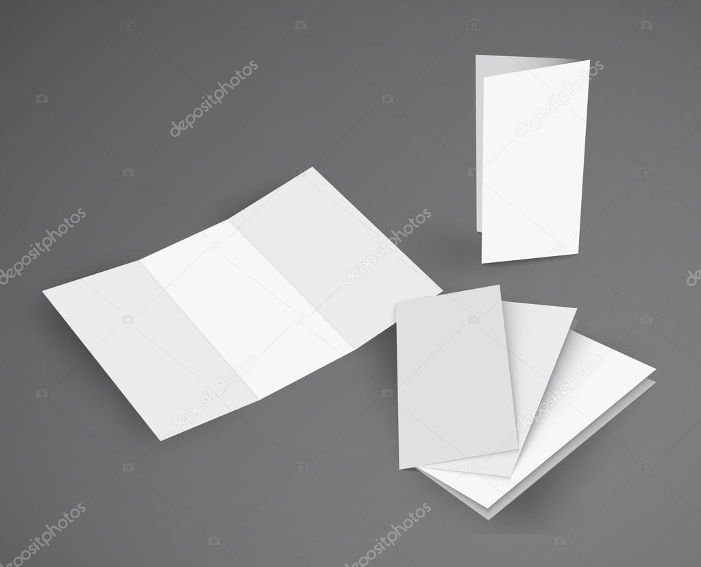 Illustration of Blank brochure.