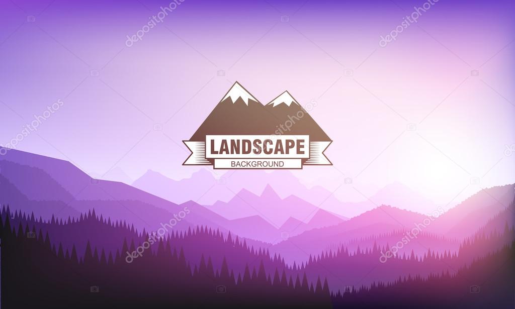 Landscape mountain background