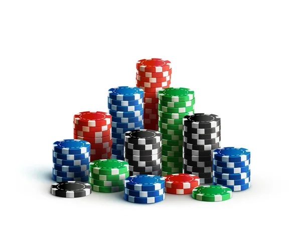 Pile de jetons de casino — Image vectorielle