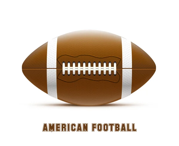 Американский футбол реалистичная тема — стоковый вектор