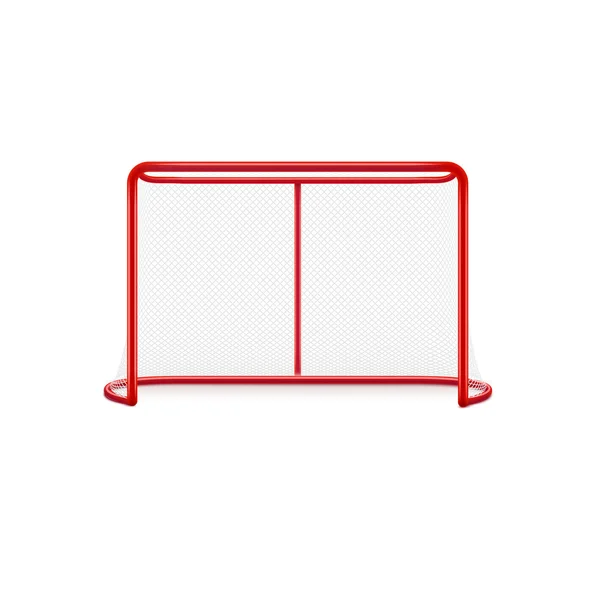 Objectif de hockey réaliste — Image vectorielle
