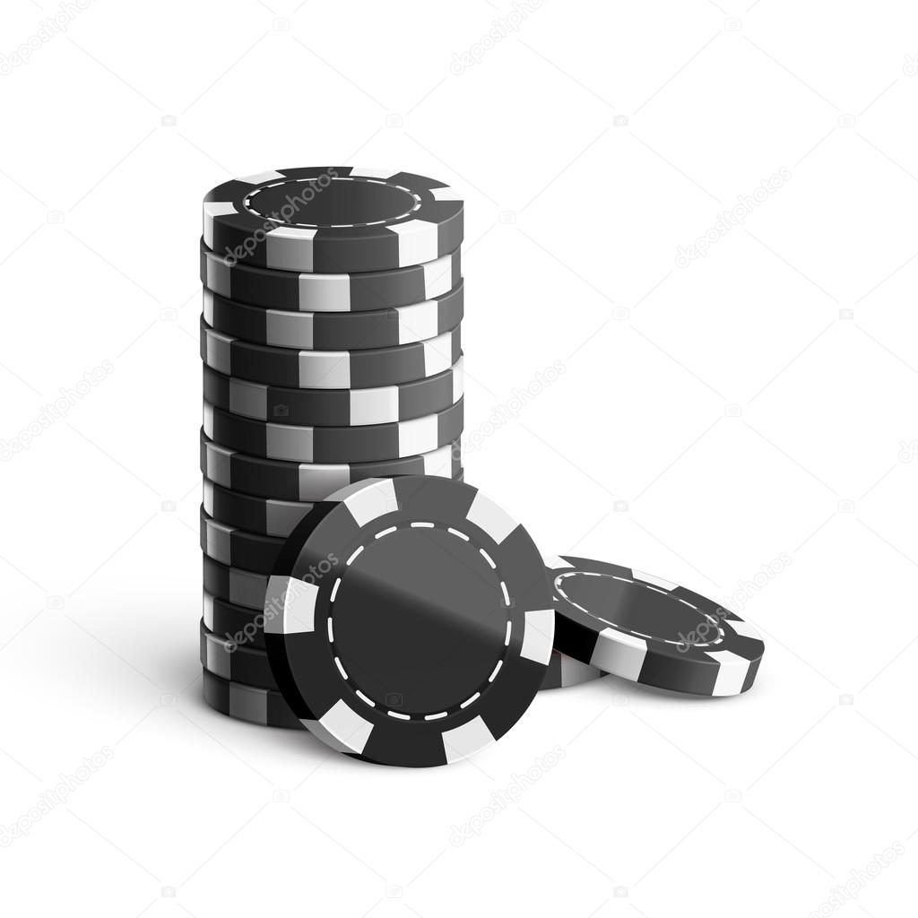 stack of casino chips — Stock Vector © andrewvec 98321874