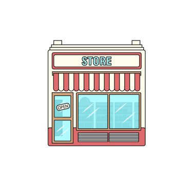 renkli mağaza simgesi