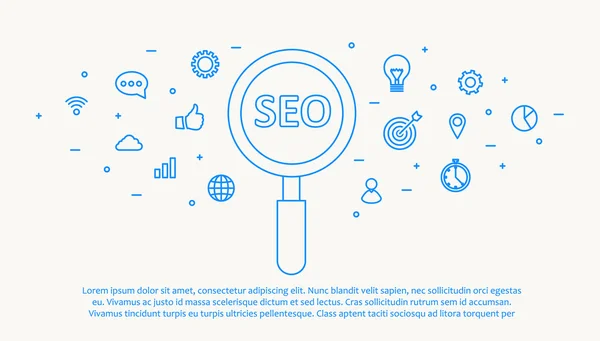 SEO konsept tasarımı — Stok Vektör