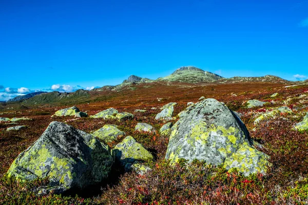 Escalade Mont Gaustatoppen Asu Norvège — Photo