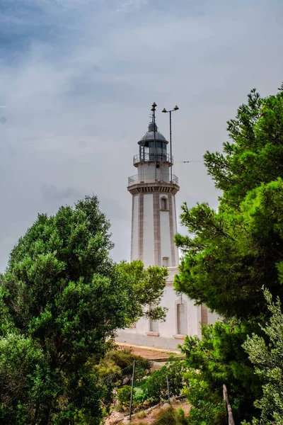 Fyren Nao Cape Javea Spanien — Stockfoto