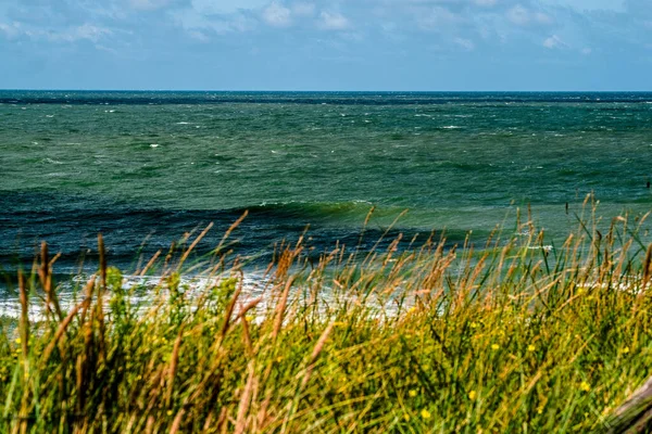 Domburg Παραλία Στη Βόρεια Θάλασσα Της Ολλανδίας Μια Ισχυρή Θυελλώδη — Φωτογραφία Αρχείου
