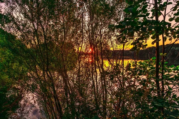 Озеро Каарст Германии Закате — стоковое фото