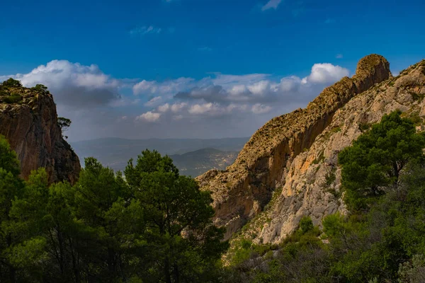 Spanya Alicante Deki Cabezo Dağına Doğru Yükseldi — Stok fotoğraf