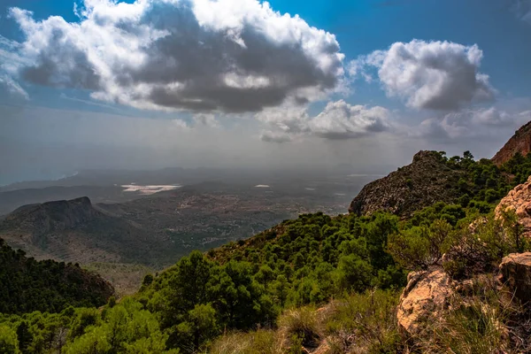 Spanya Alicante Deki Cabezo Dağına Doğru Yükseldi — Stok fotoğraf