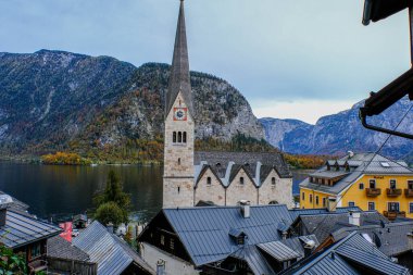 Avusturya 'nın güzel Hallstatt köyü