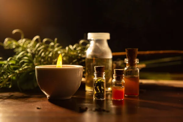 Folk medicine based on herbs and oils. Phytotherapy and aromatherapy. Holistic therapy.