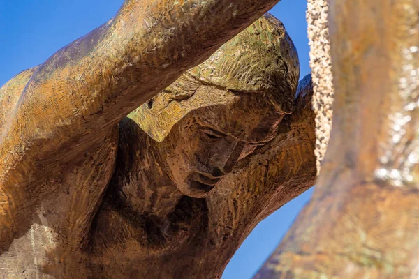 Denkmal Für Die Drei Rennen Detail Des Denkmals Zentrum Von — Stockfoto