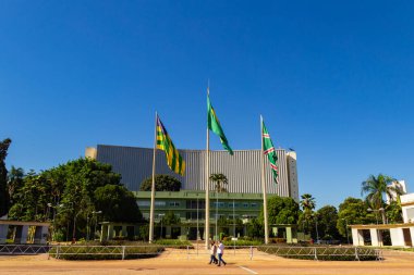 Goinia merkezindeki şehir meydanının panoramik görüntüsü.