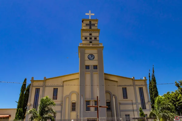 Detalj Bom Jesus Cathedral Parish Ligger Staden Anapolis Paroquia Catedral — Stockfoto