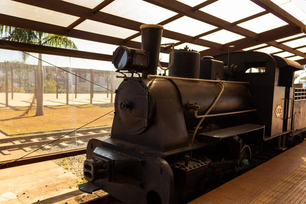 Goiania Railway Station Locomotive Train Station Goinia — Stock Photo, Image