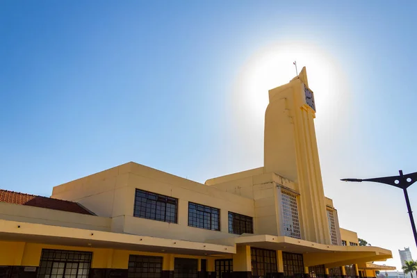 Dworzec Goiania Szczegóły Dworca Kolejowego Centrum Miasta Goiania — Zdjęcie stockowe