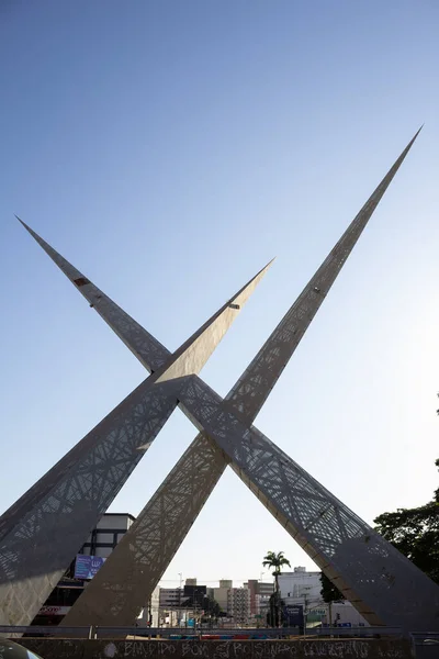 Detalhe Viaduto Latif Sebba Cidade Goinia — Fotografia de Stock