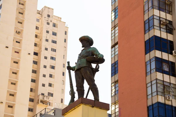 Foto Della Statua Che Trova Proprio Centro Praa Bandeirante Goiania — Foto Stock