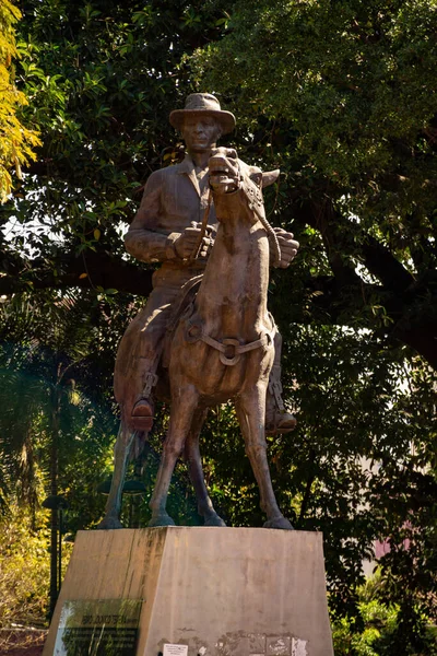 Details Über Den Bürgerplatz Goinia Pedro Ludovico Teixeira Statue — Stockfoto