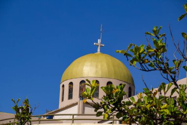 Goias 'taki Trindade şehrinde ebedi İlahi Babamızın Bazilika Tapınağı manzarası.