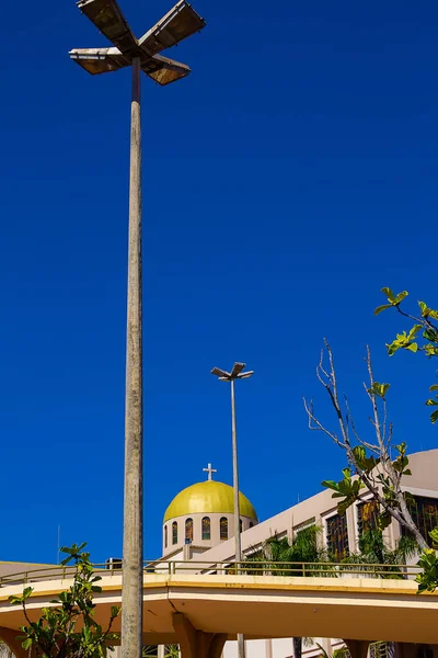 Vista Santuário Basílica Divino Pai Eterno Cidade Trindade Goiás — Fotografia de Stock