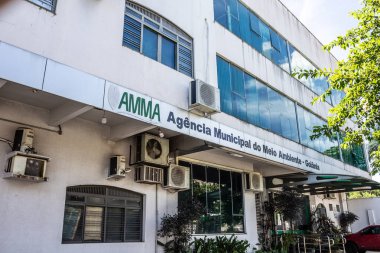 Goiania şehir merkezindeki AMMA karargahının ön cephesi, Mutirama ve IFG yakınlarında..