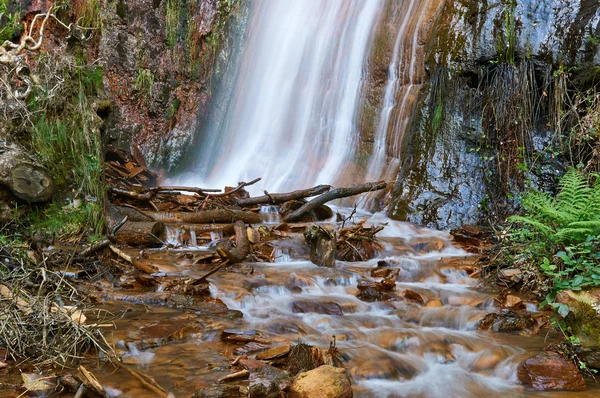 Rexio waterfall in Folgoso do Courel (or Caurel), Lugo, Spain — Stock Photo, Image