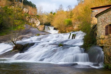 Barosa river waterfall clipart