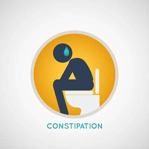 Vettore del logo CONSTIPATION — Vettoriale Stock