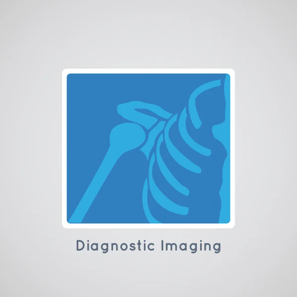 Vecteur de logo d'imagerie diagnostique — Image vectorielle