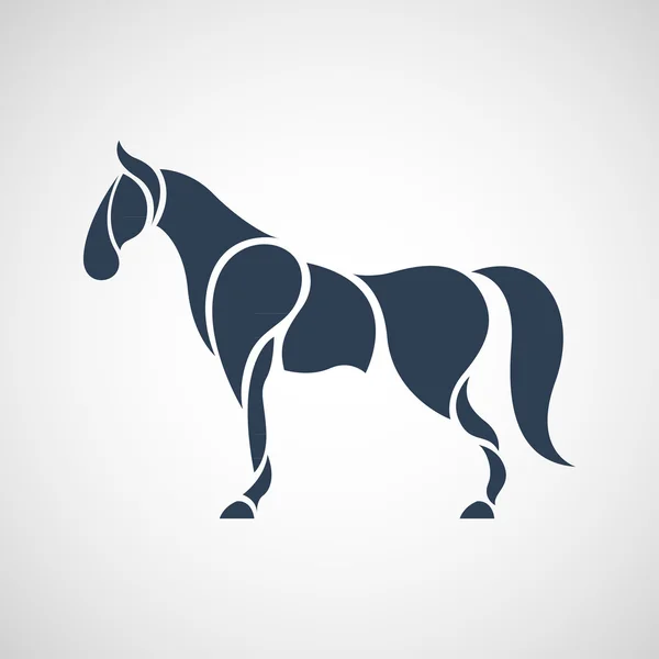 Pferd Logo Vektor — Stockvektor