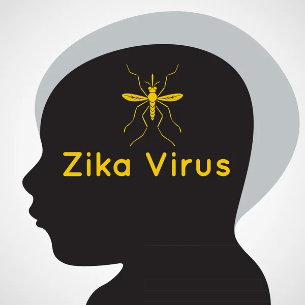 Zika virus vector — Stockvector