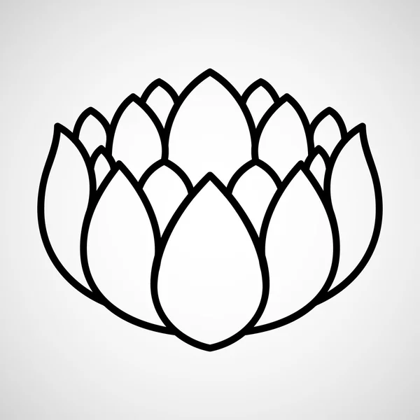 莲花标志矢量 — 图库矢量图片
