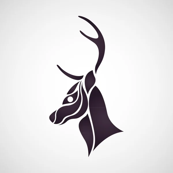 Logo cerf vecteur — Image vectorielle