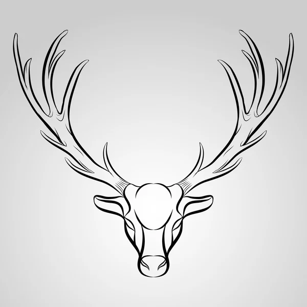 鹿ロゴ ベクトル — ストックベクタ