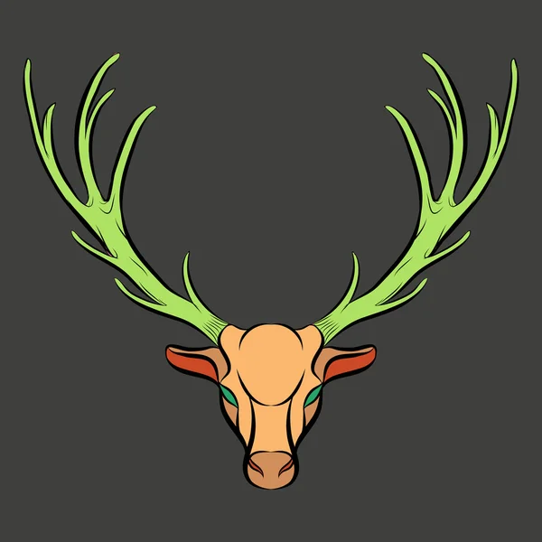 Deer logo vector — Stock Vector