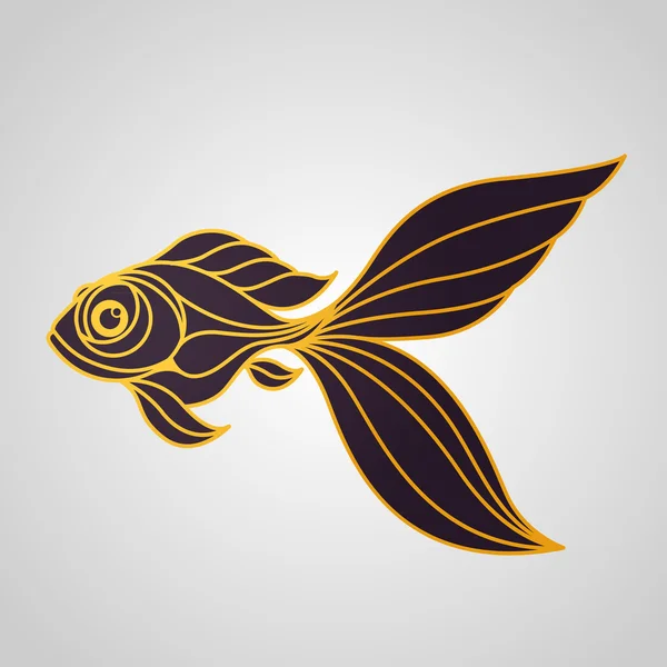 Vettore logo Goldfish — Vettoriale Stock