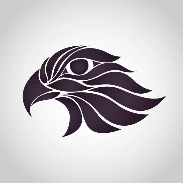 Hawk logo vector — Stock Vector