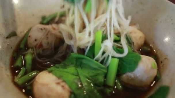 Tajskie jedzenie wideo — Wideo stockowe