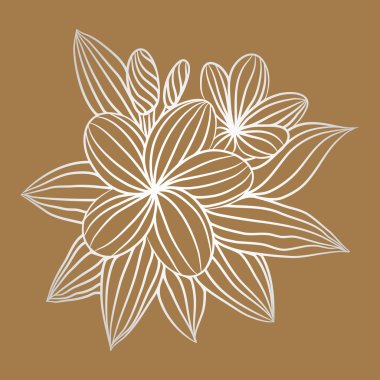 vintage vektör çiçek