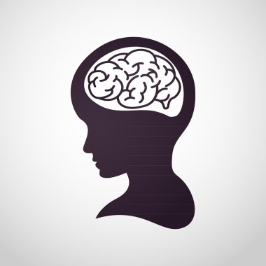 Çocuk beyin logo vektör