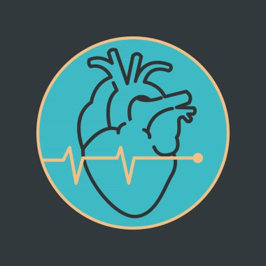 kardiyo metabolik logo vektör