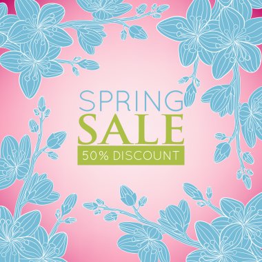 bahar indirimi afişi