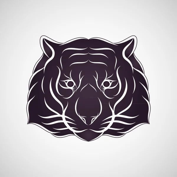 Logo del tigre vector — Vector de stock