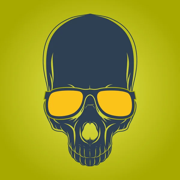 Skull logo design template — Stock Vector