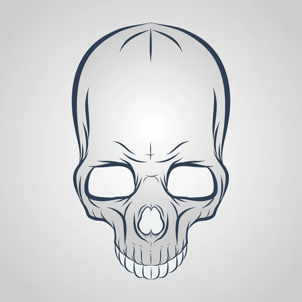 Plantilla de diseño del logo Skull — Vector de stock