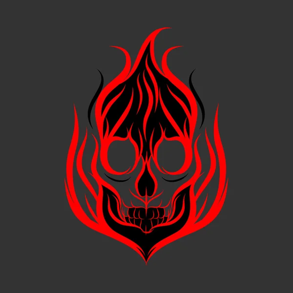 Plantilla de diseño del logo Skull — Vector de stock